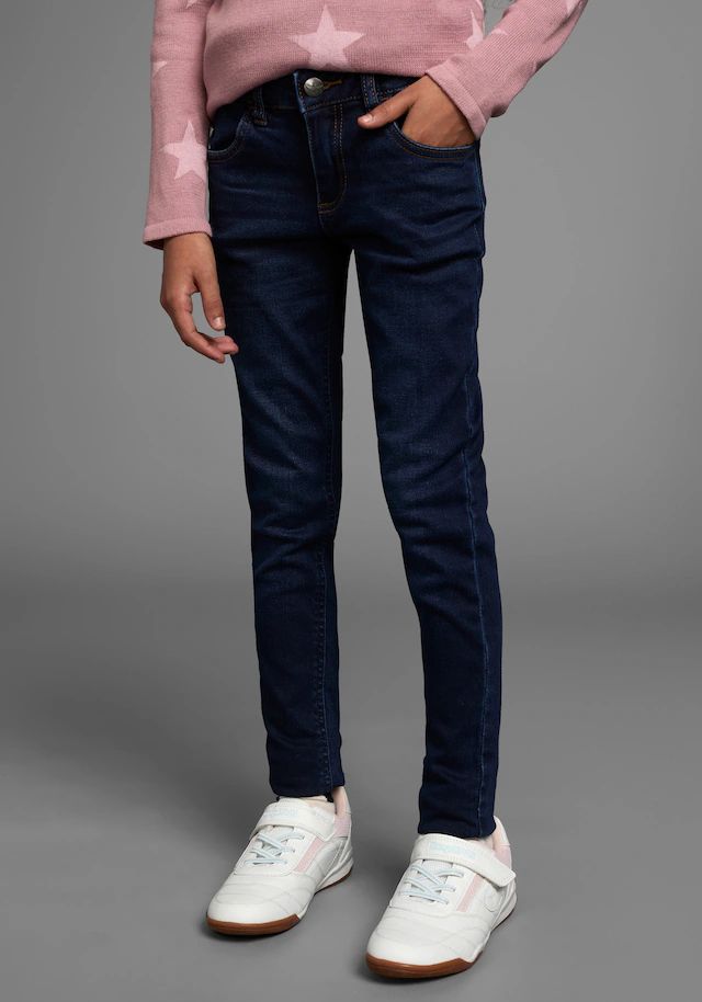 Arizona Jeansjeggings », Stretch-Jeans für Mädchen«, schmale Passform,  elastische Denim-Qualität