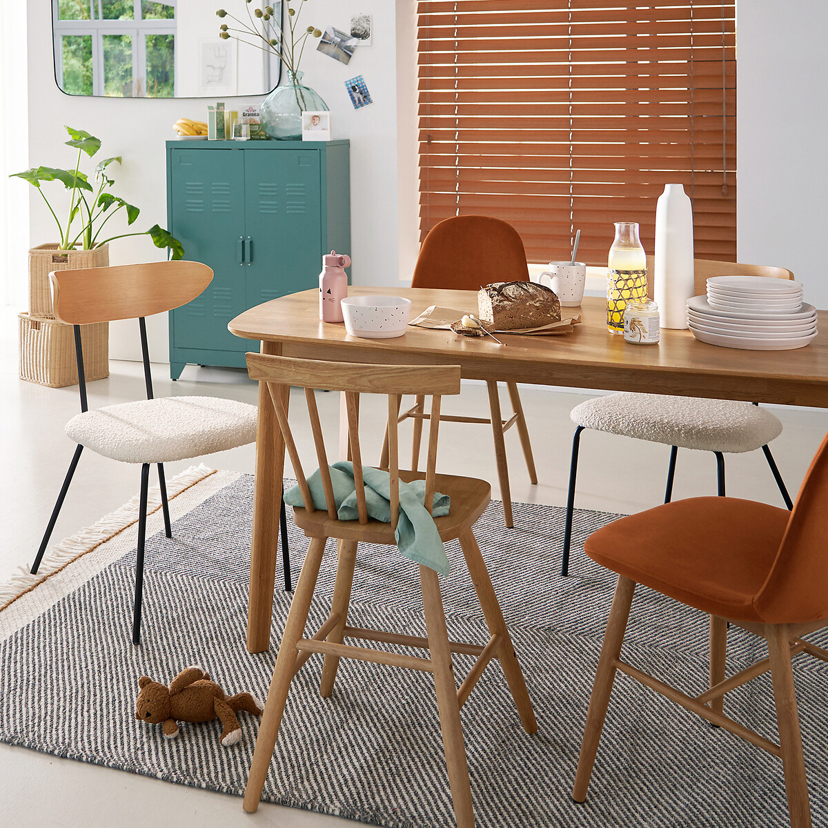 LA REDOUTE INTERIEURS<br>Conjunto de 2 cadeiras bouclette, Russel