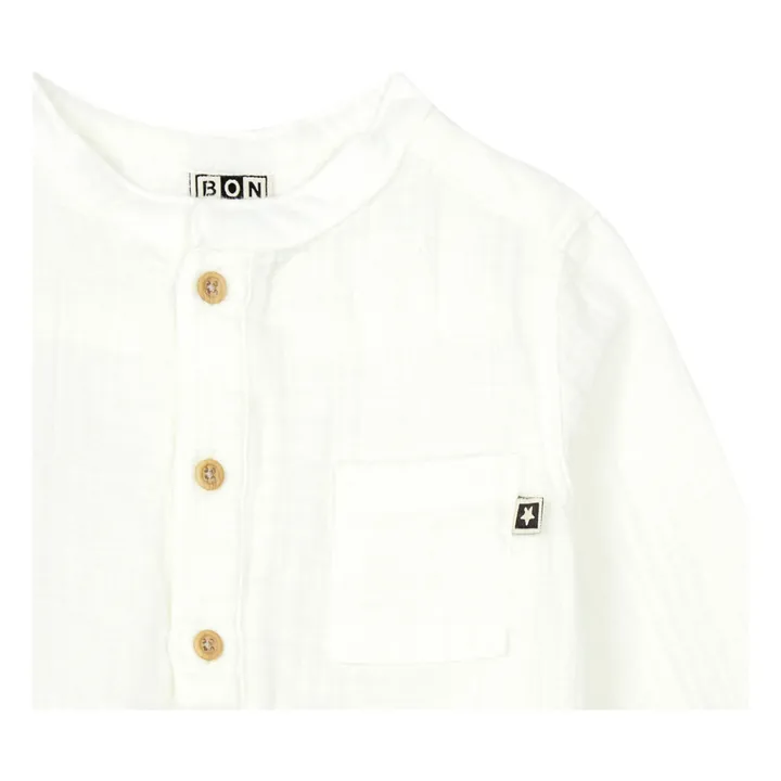 Bonton Kurta Gaze de Coton Bio Matt | Ecru