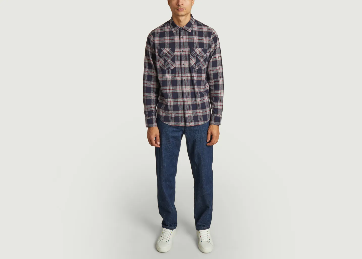 Chemise boutonnée en coton à carreaux M.C. Overalls