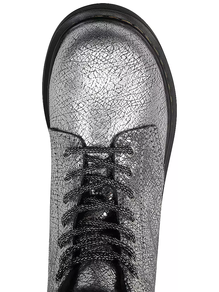 DR. MARTENS Mädchen Stiefel 1460 J SERENA FOIL silber