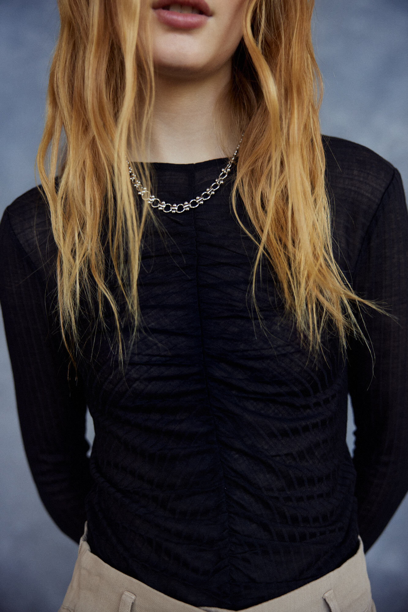 Blusa amassada - Preta