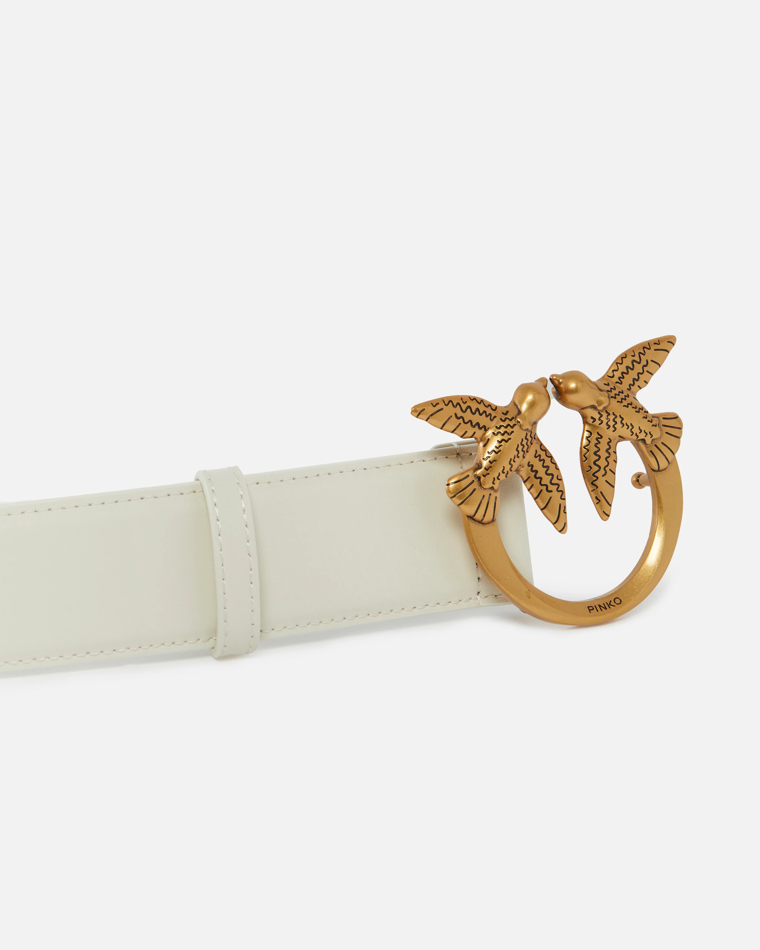 Ceinture large love birds | Blanc
