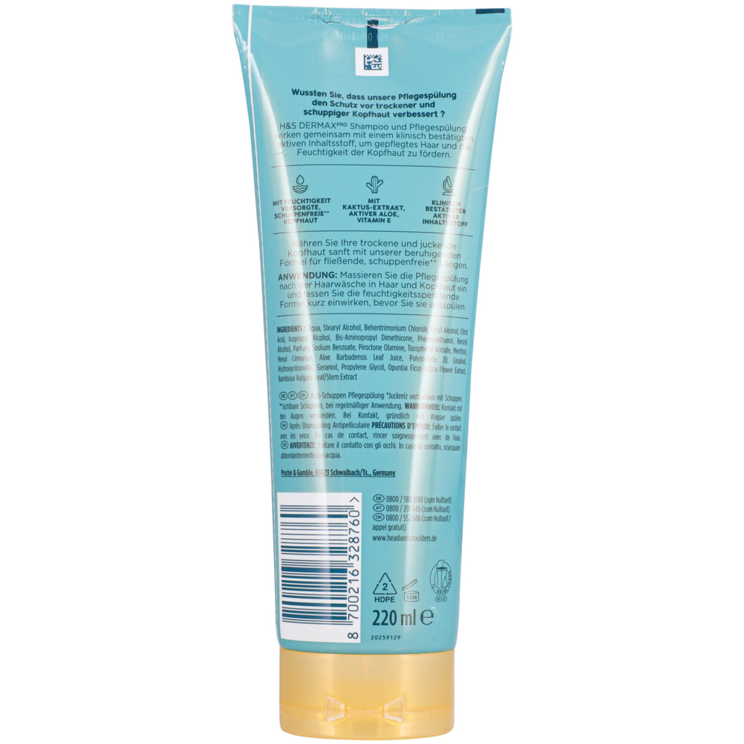 Head & Shoulders Pflegespülung Derma x Pro Beruhigend