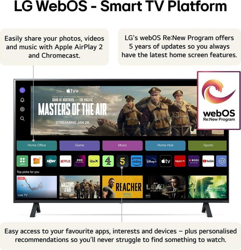 Lg - NanoCell 75nano82t6b - 75 Inch - 4K LED TV - EU-stekker