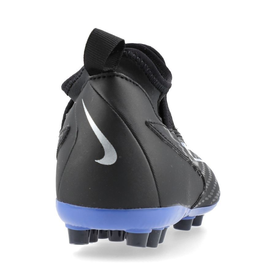 Nike Phantom GX Academy DF AG Shadow - Noir/Chrome/Bleu Enfant