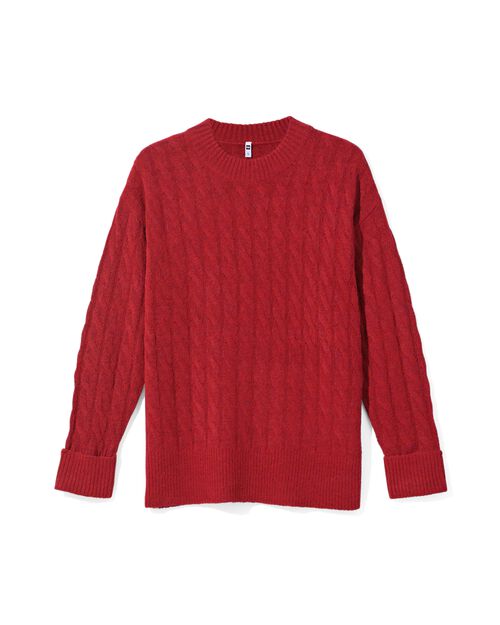 pull en maille Vicky pour femme  rouge