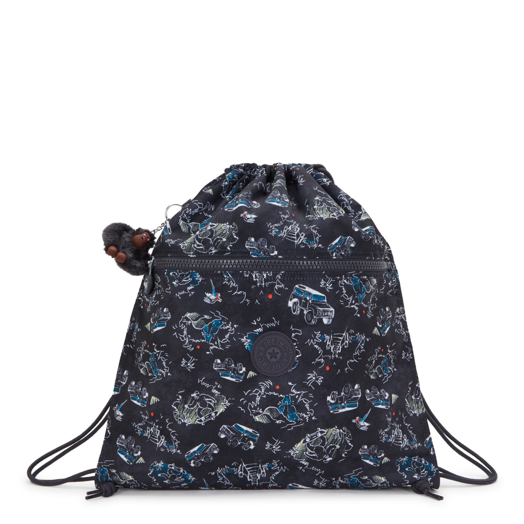 SUPERTABOO Sac moyen avec cordon de serrage - Jungle Fun Race