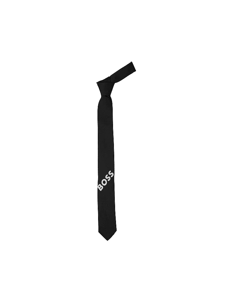 BOSS Krawatte schwarz