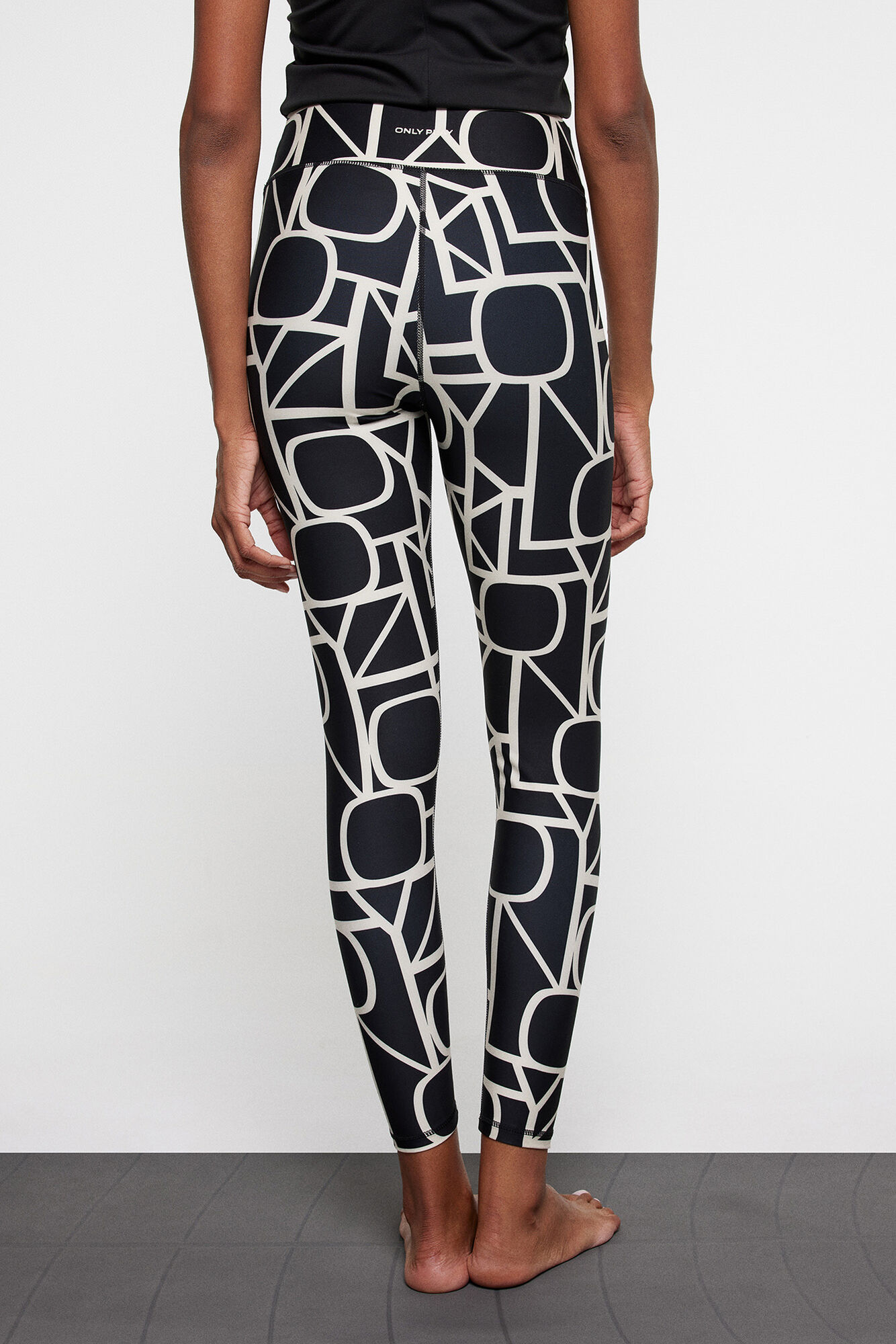 Leggings compridas e justas com estampa.