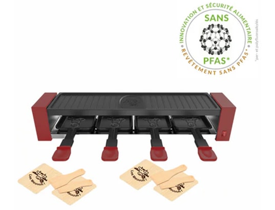 LITTLE BALANCE - Raclette Multifonction Raclette 4 personnes piment