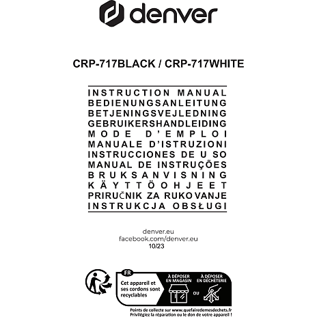 Denver CRP-717 radio - sort