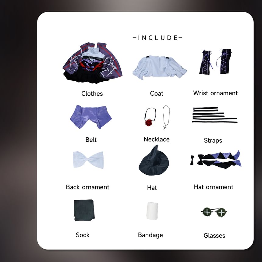 Custaplayu - Identity V Emma Woods Cosplay Kostuumset / Pruik / Schoenen
