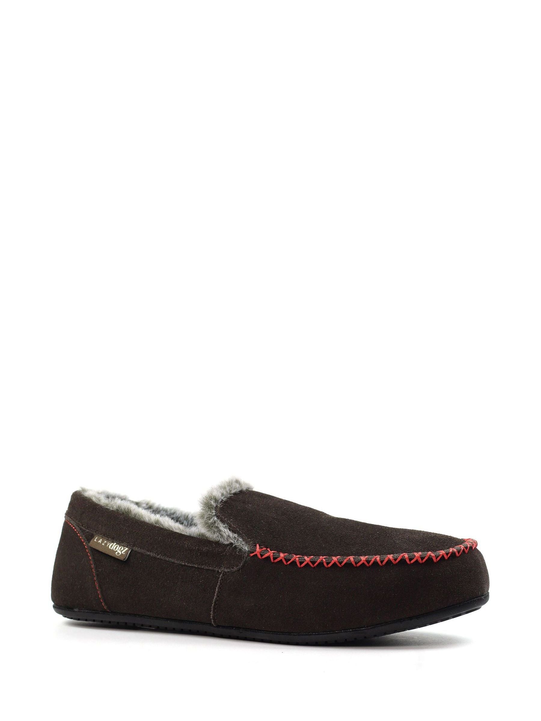 Lazy Dogz Lazy Dogz Henry Mocassin Brown Slippers