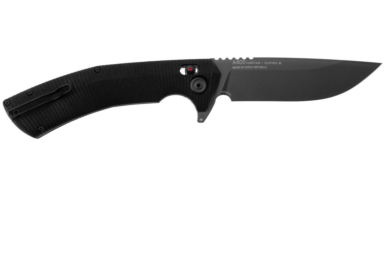 ANV A400 A400-001 DLC Sleipner, Black G10, zakmes
