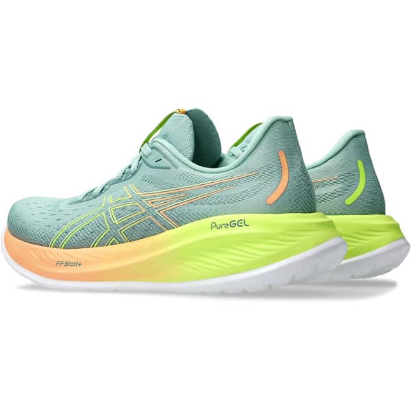 Chaussure running ASICS GEL-CUMULUS 26 PARIS W LIGHT CELADON/SAFETY YELLOW