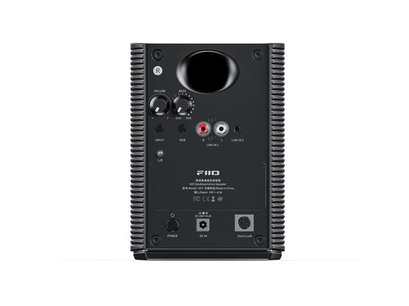 FiiO Regallautsprecher Paar SP3 Schwarz Hochwertige Aktivlautsprecher mit echter audiophiler Qualität