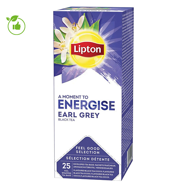 Boîte de Thé Lipton Earl Grey, 25 sachets