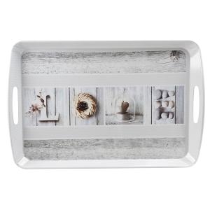 PLATEAU MELAMINE LOVE L 55 CM L 36 CM