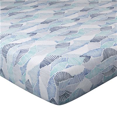 Linge de lit motif vagues géométriques - BECQUET CRÉATION