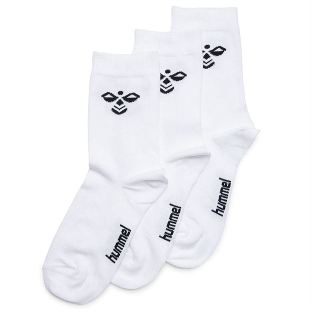 White Sutton Socks 3-Pak - Hummel → Luksusbaby.dk