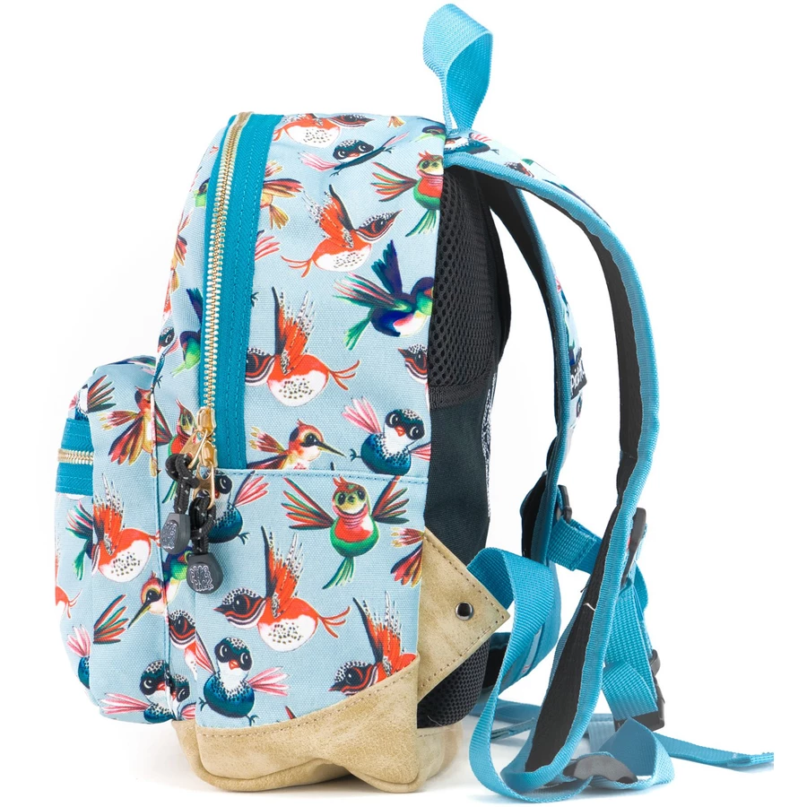 Pick & Pack Rucksack Birds S Blau