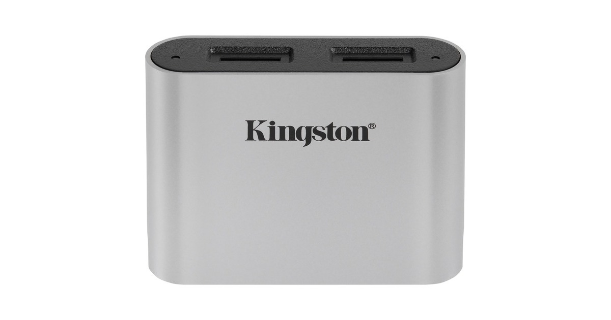 KingstonWorkflow microSD Reader kaartlezer  (Zilver/zwart)