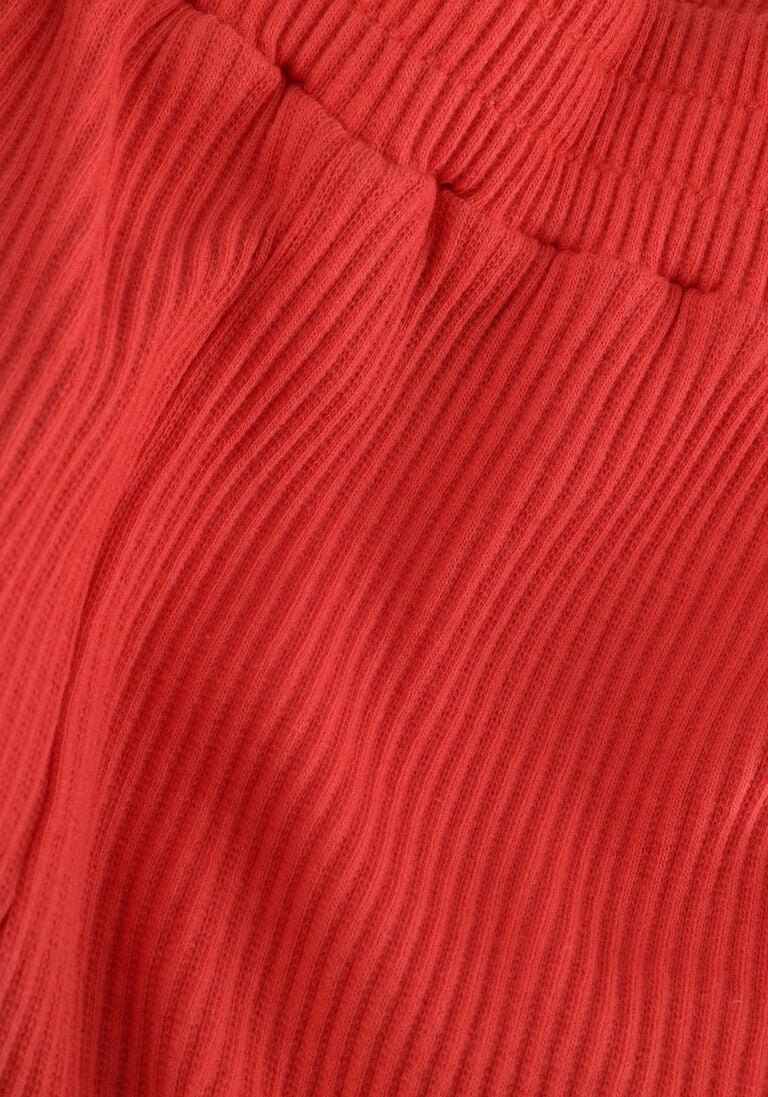 MOODSTREET koraal moodstreet flared broek ribknit flared pants