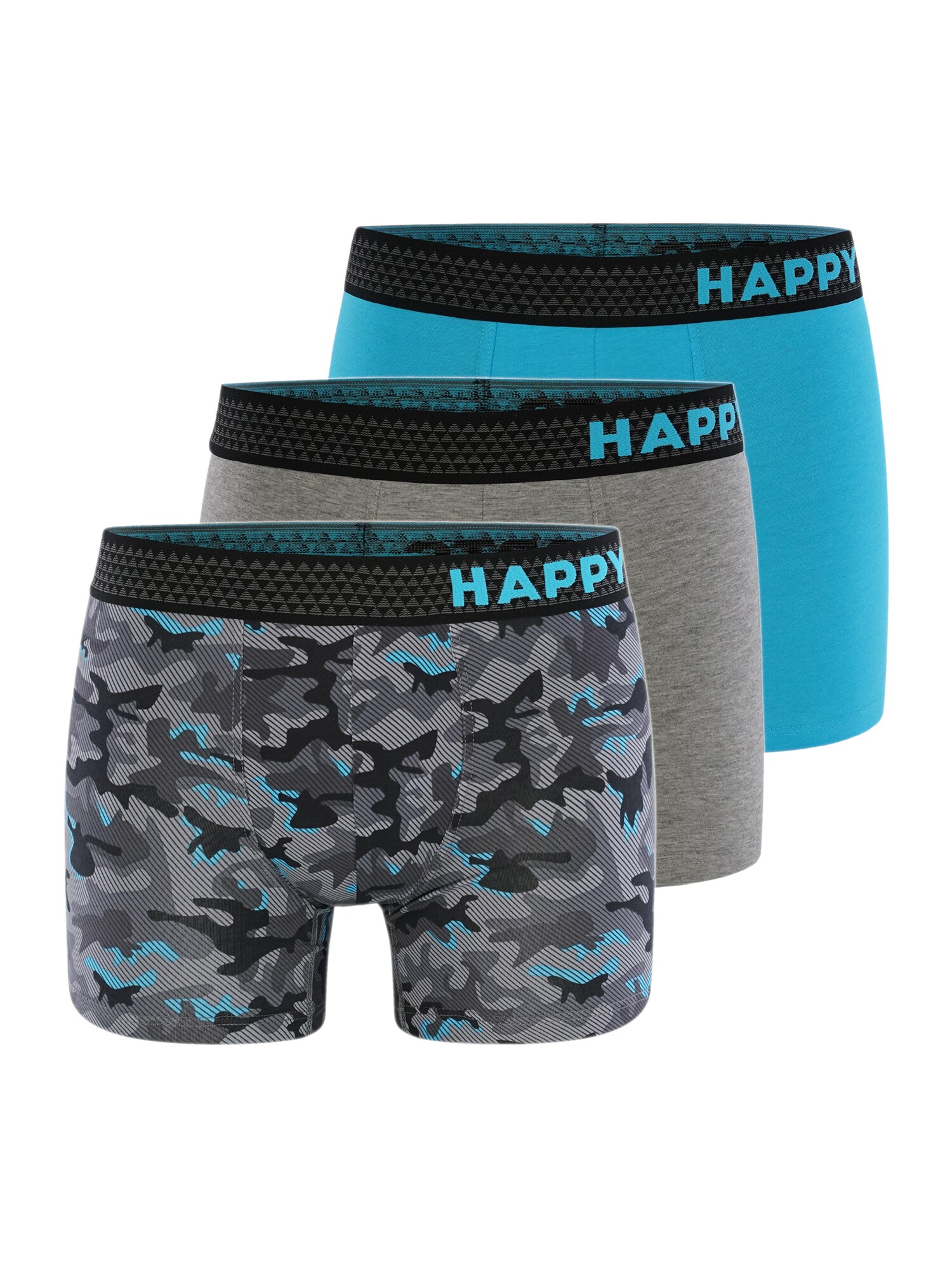 Happy Shorts Herren Retroshorts 3-Pack 3er Pack