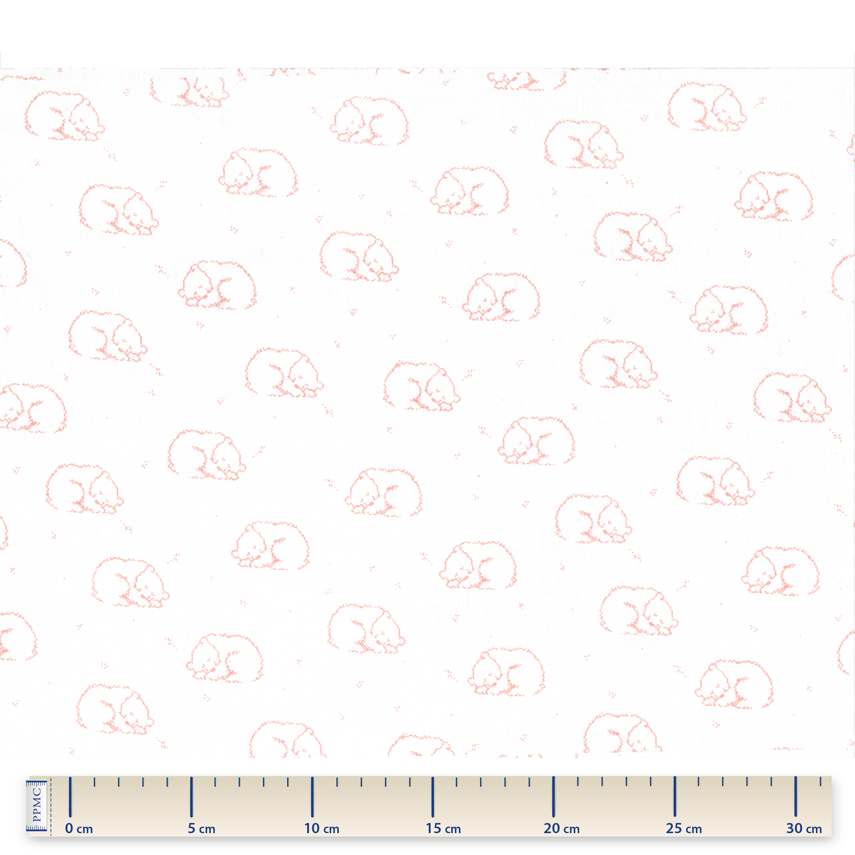 Tissu Coton Au Mètre Gaze Teddy Blush Ex1010