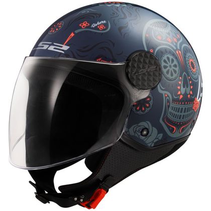 Casque LS2 OF558 - SPHERE LUX II - MAXCA - Bleu / Orange