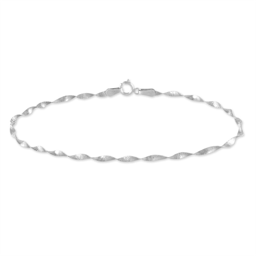 Bracelet Izar Torsadee Or Blanc