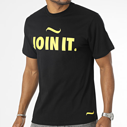 Tee Shirt Join It Noir Jaune