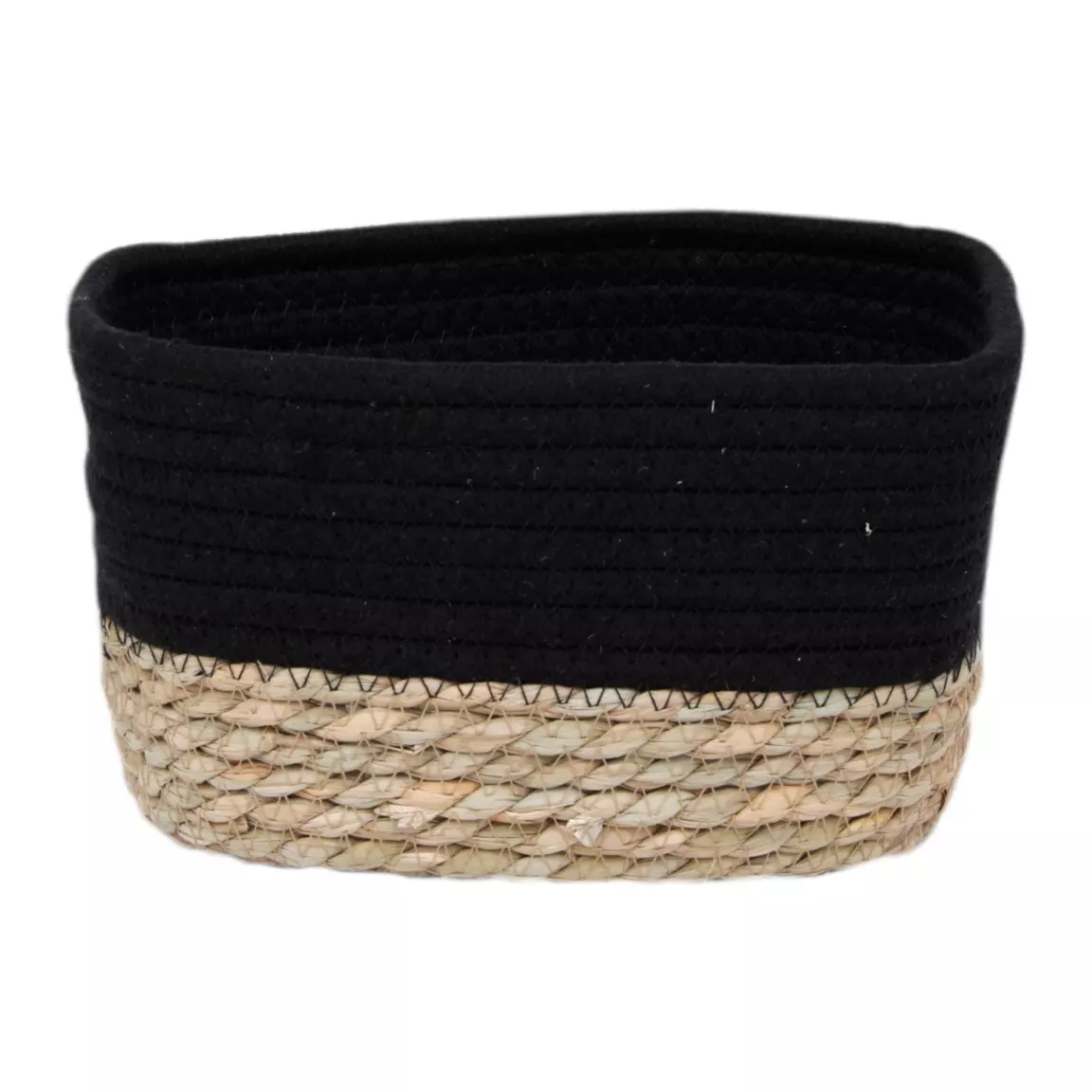 Lot de 3 paniers de rangement (H13 cm) Timeless Noir