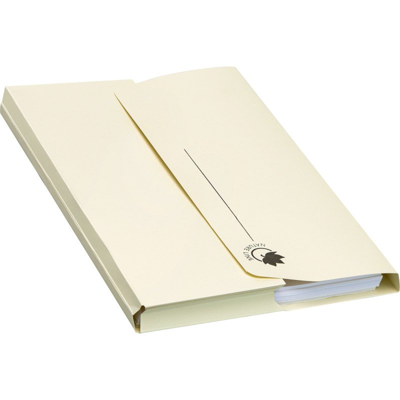Chemise pochette à soufflet Nature Line Oxford 24 x 32 cm - Paquet de 10