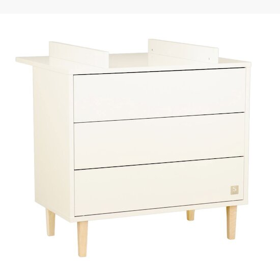 Paloma Dispositif à langer 15 kg intégral - pour commode 3 tiroirs   Blanc neige        de               Sauthon Baby's Sweet Home