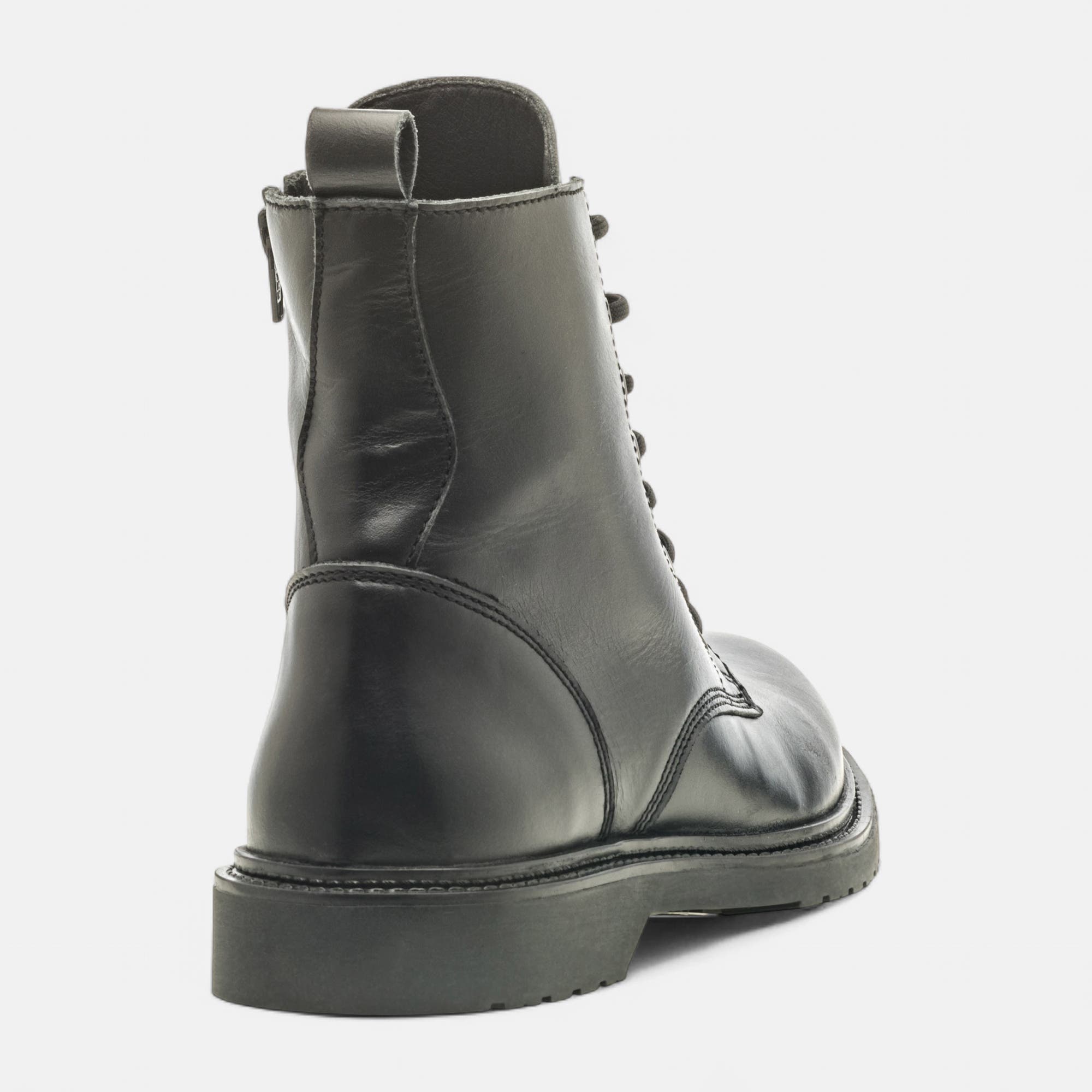 Boots Homme en cuir noir