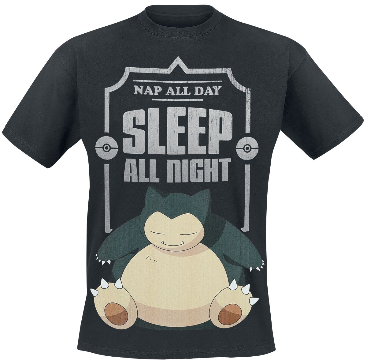 Ronflex - Sleep All Night | Pokémon T-Shirt Manches courtes