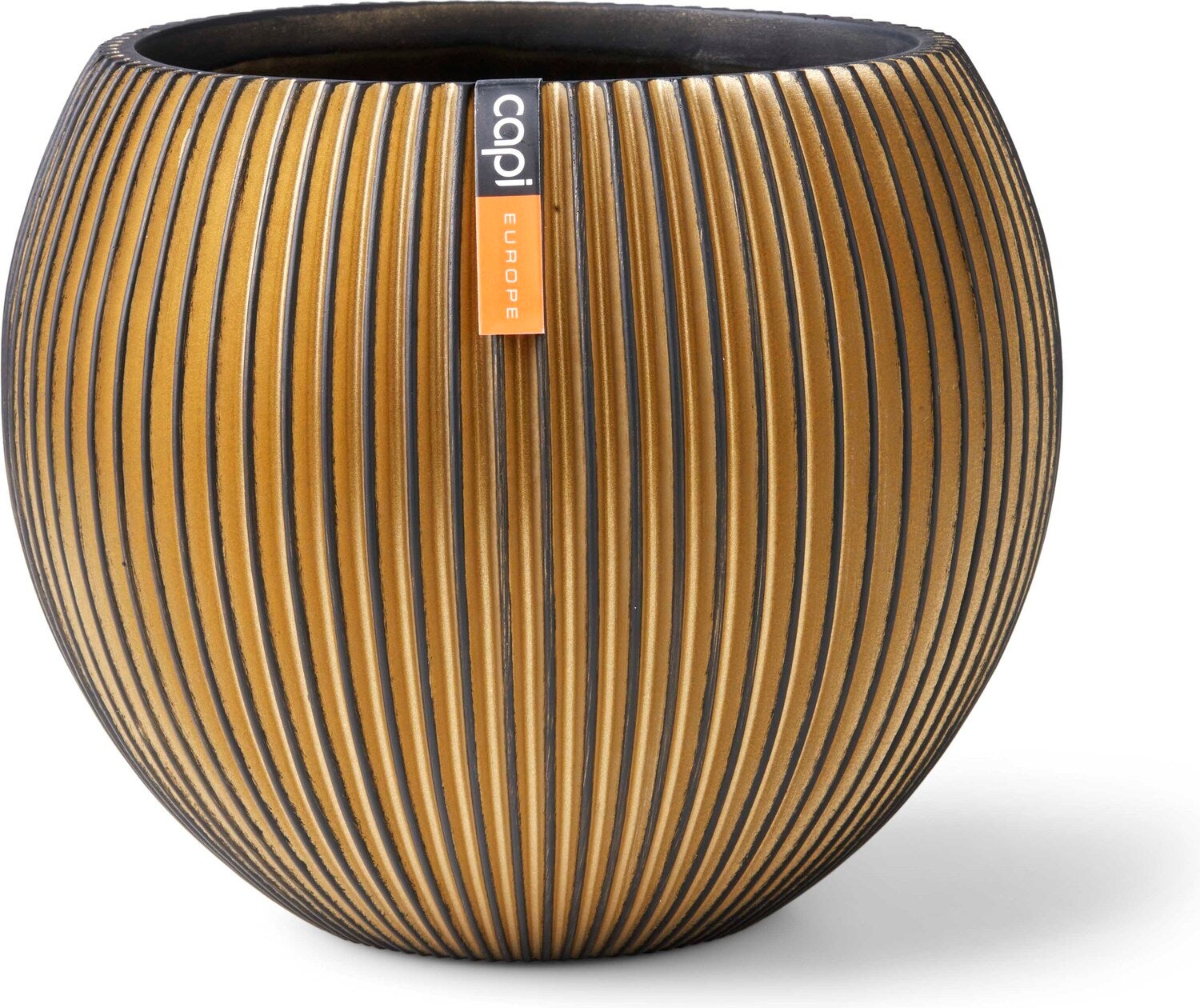 Capi Europe bloempot Groove bol goud D 11,6 H 9,8 cm