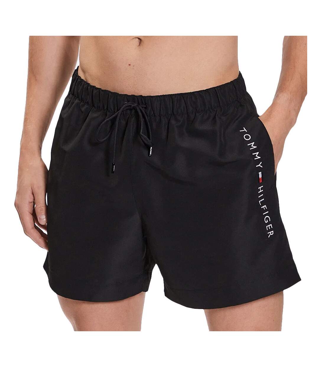 Short de bain Noir Homme Tommy Hilfiger Drawstring