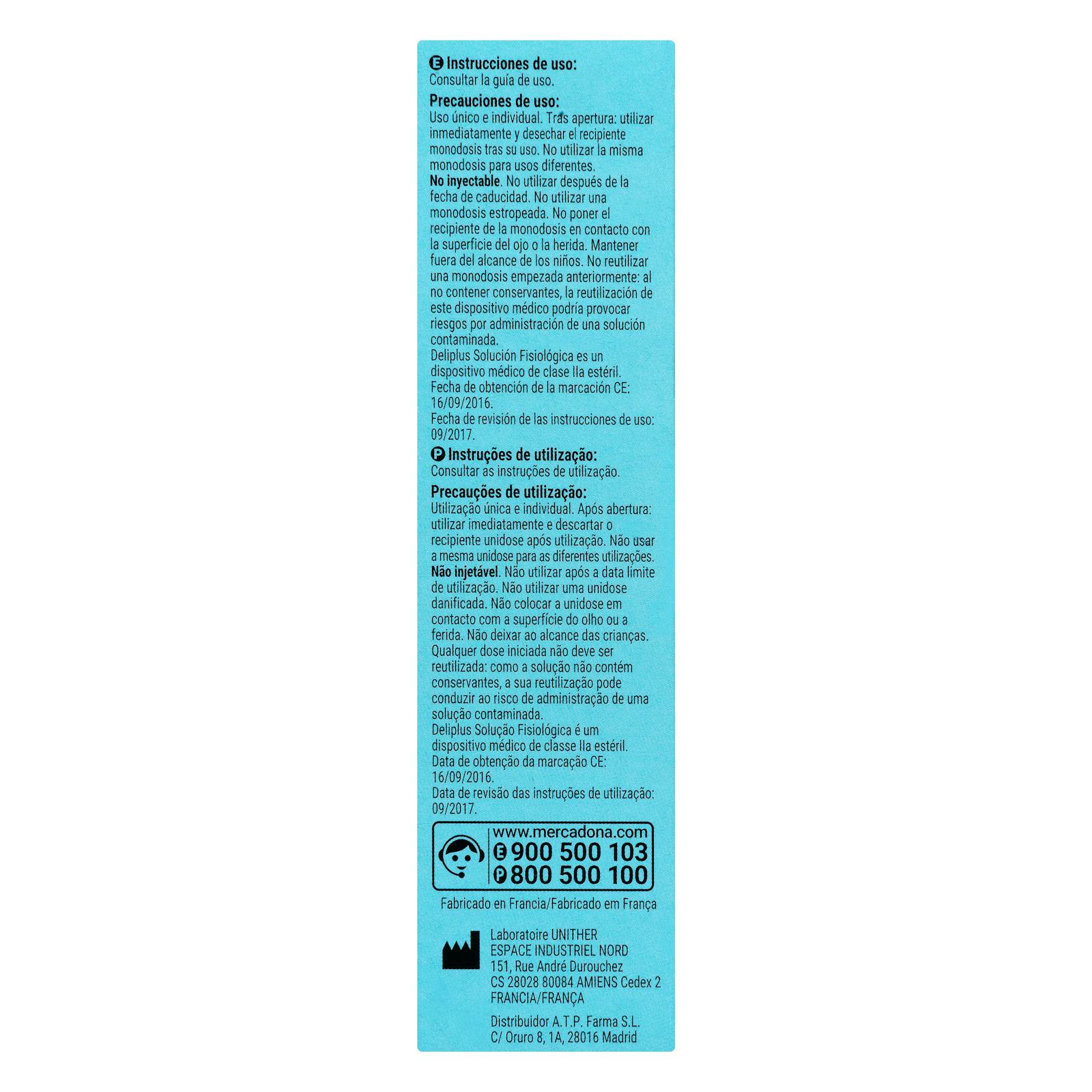 Solution saline physiologique 0,9% Deliplus