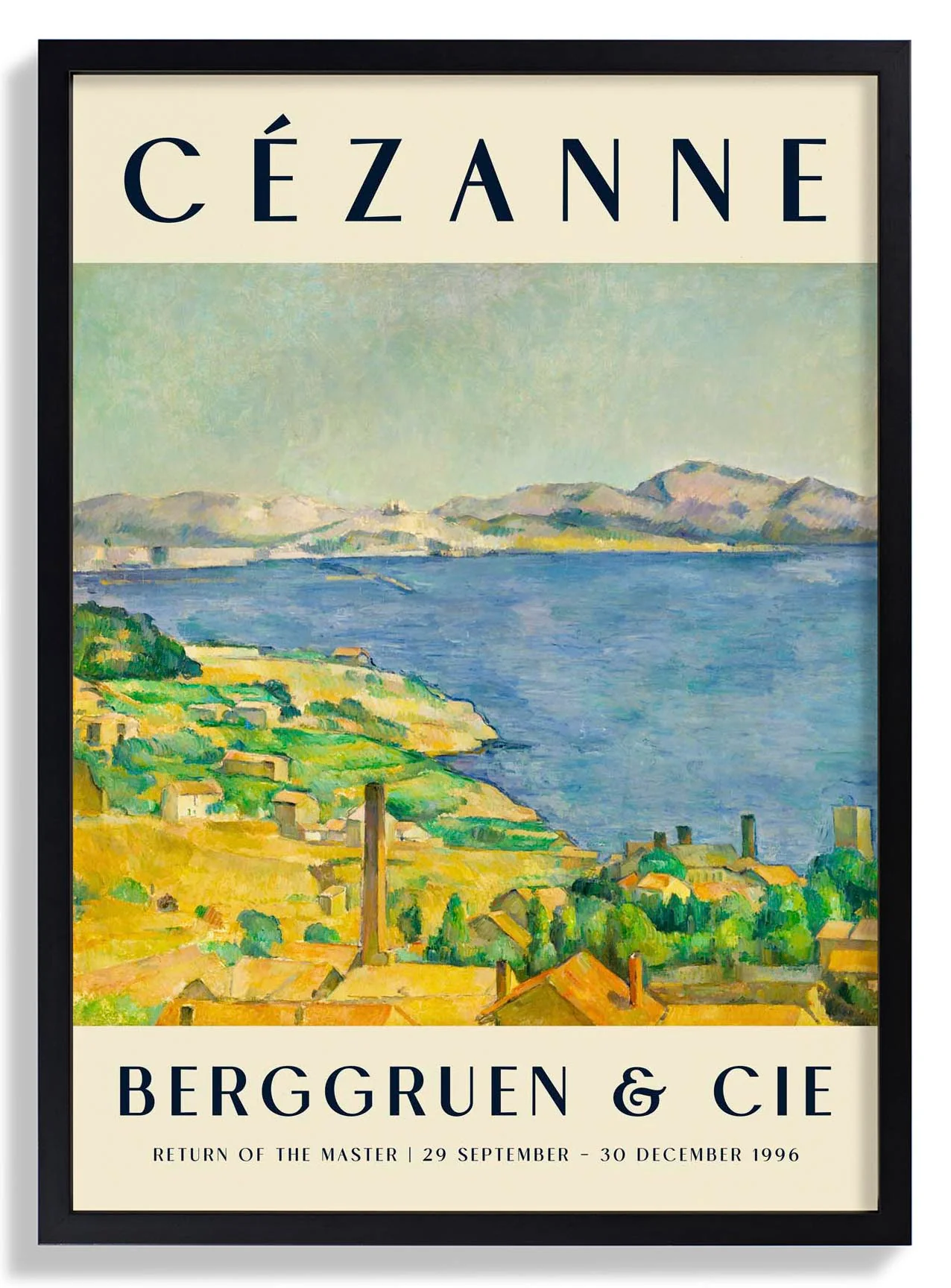 Der Golf von Marseille Kunstausstellung von Paul Cézanne