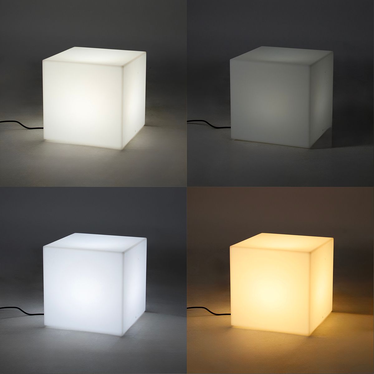 Smart buitenlamp wit 38 cm vierkant incl. LED A60 IP44 - Nura