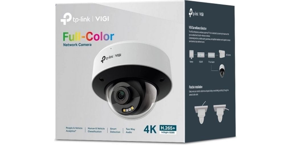 TP-Link Netzwerkkamera VIGI InSight S285 4 mm VIGI 8MP Full-Color Dome Network Camera