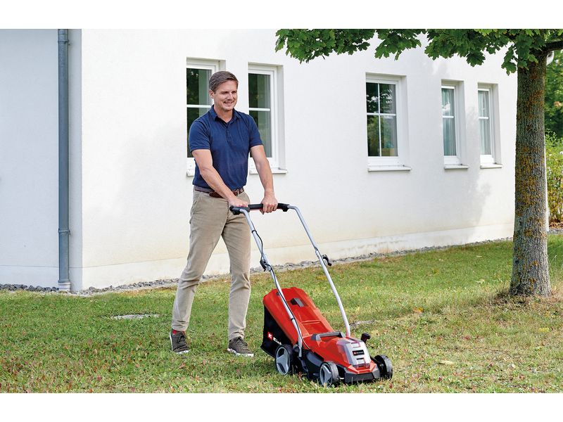 Einhell Akku-Rasenmäher GE-CM 18/33 Li-Solo Akkubetriebene Rasenmäher