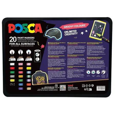 Faber-Castell Marker UNI POSCA Etui Groovy Colours 20x
