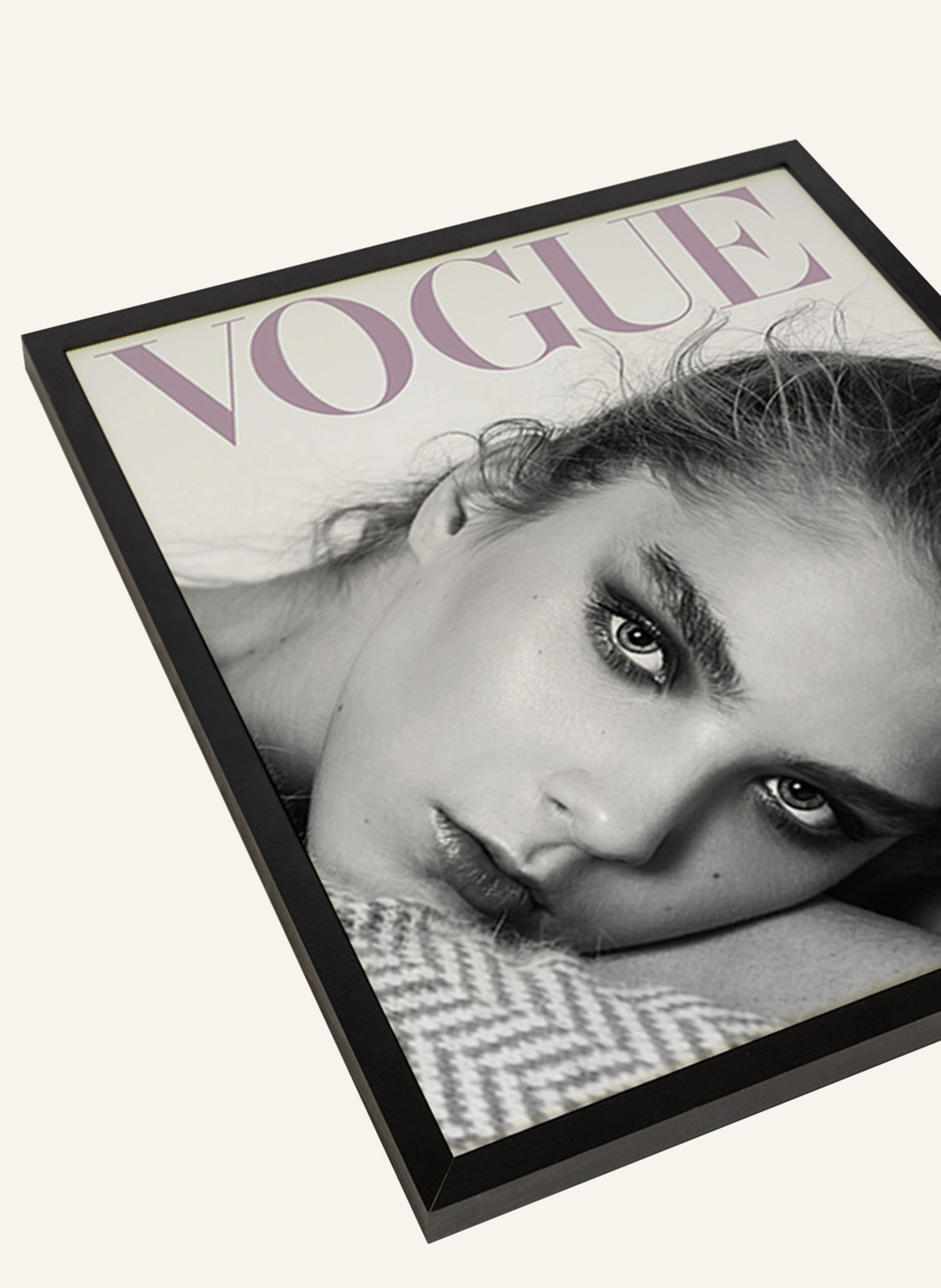 Liv Corday Wandbild VOGUE COVER mit Rahmen