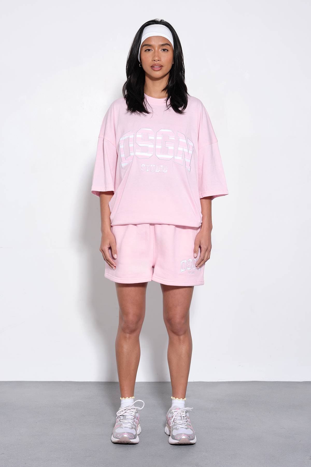 T-shirt Oversize À Appliqué Rayé Dsgn Studio