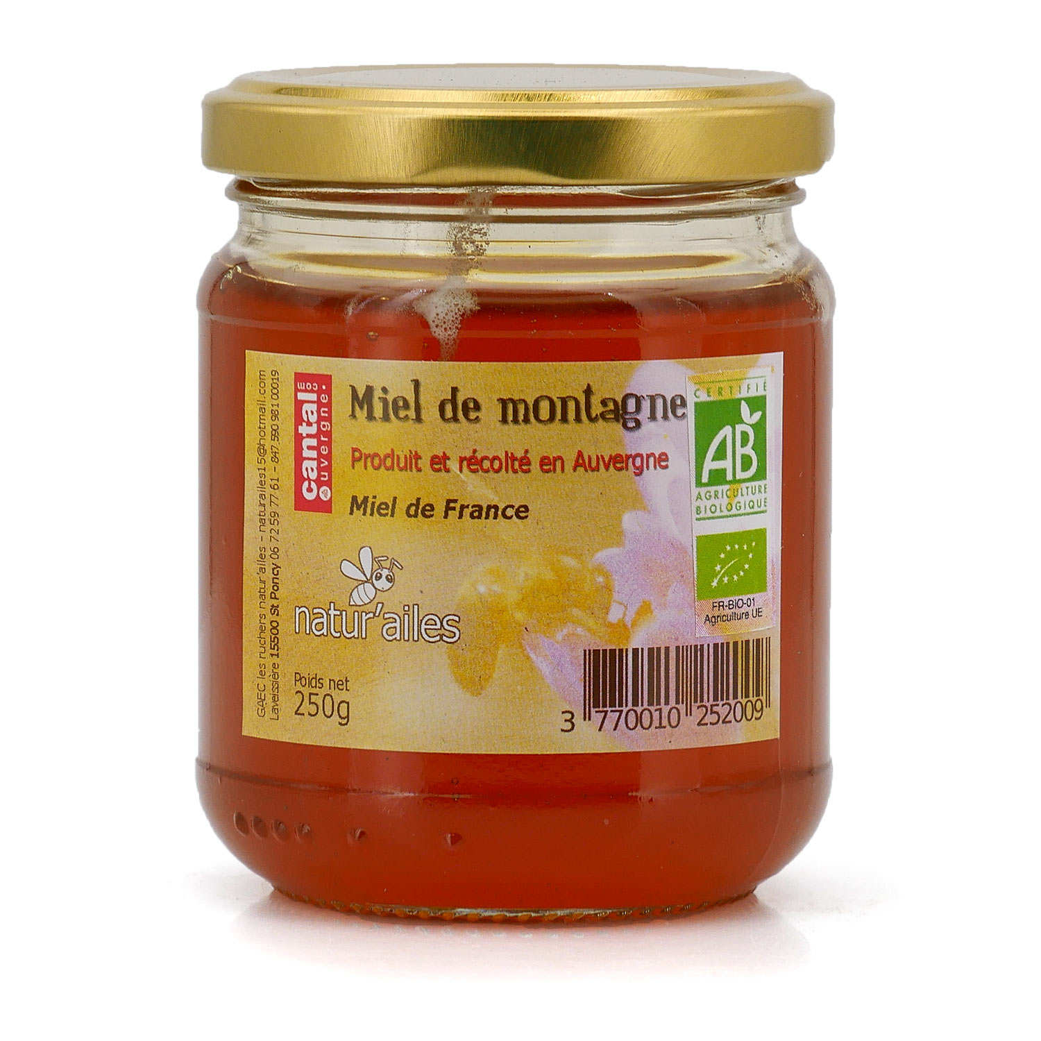 Miel de Montagne bio d'Auvergne