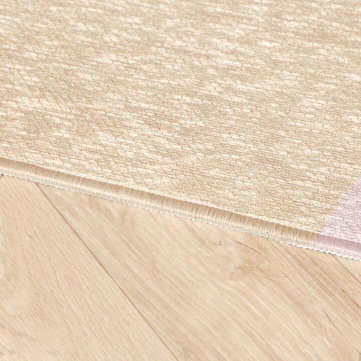 Geometrisch vloerkleed - Swing Circles Blauw/Roze